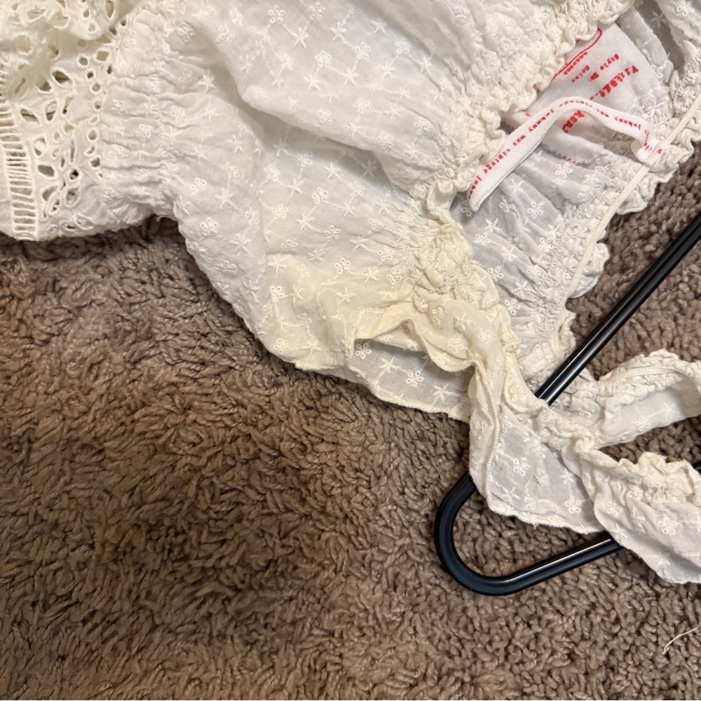 Johnny Was Cream Lace Maxi Dress - Picture 4 of 8